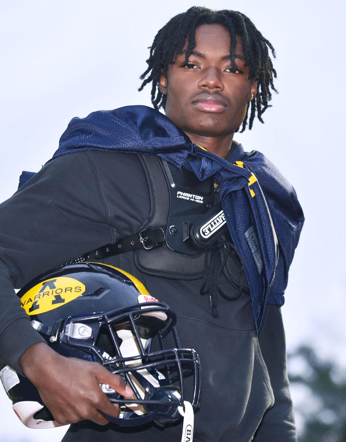 andover warriors football helmet After two years away from football, Andover's Mercedat playing key role |  Local Sports