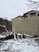 Dance studio damaged by falling tree