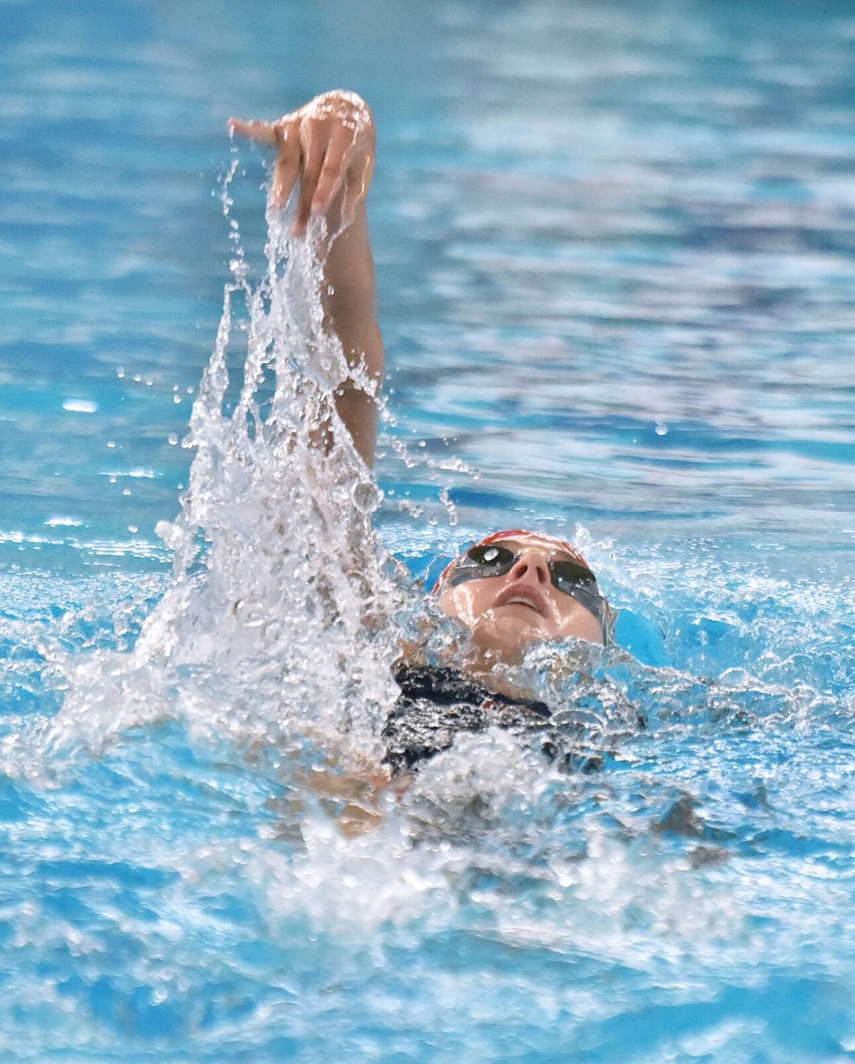 Andover against Central Catholic in swimming