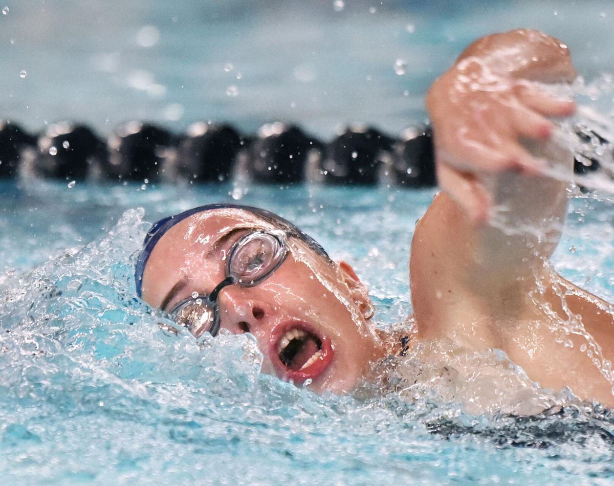 Andover against Central Catholic in swimming