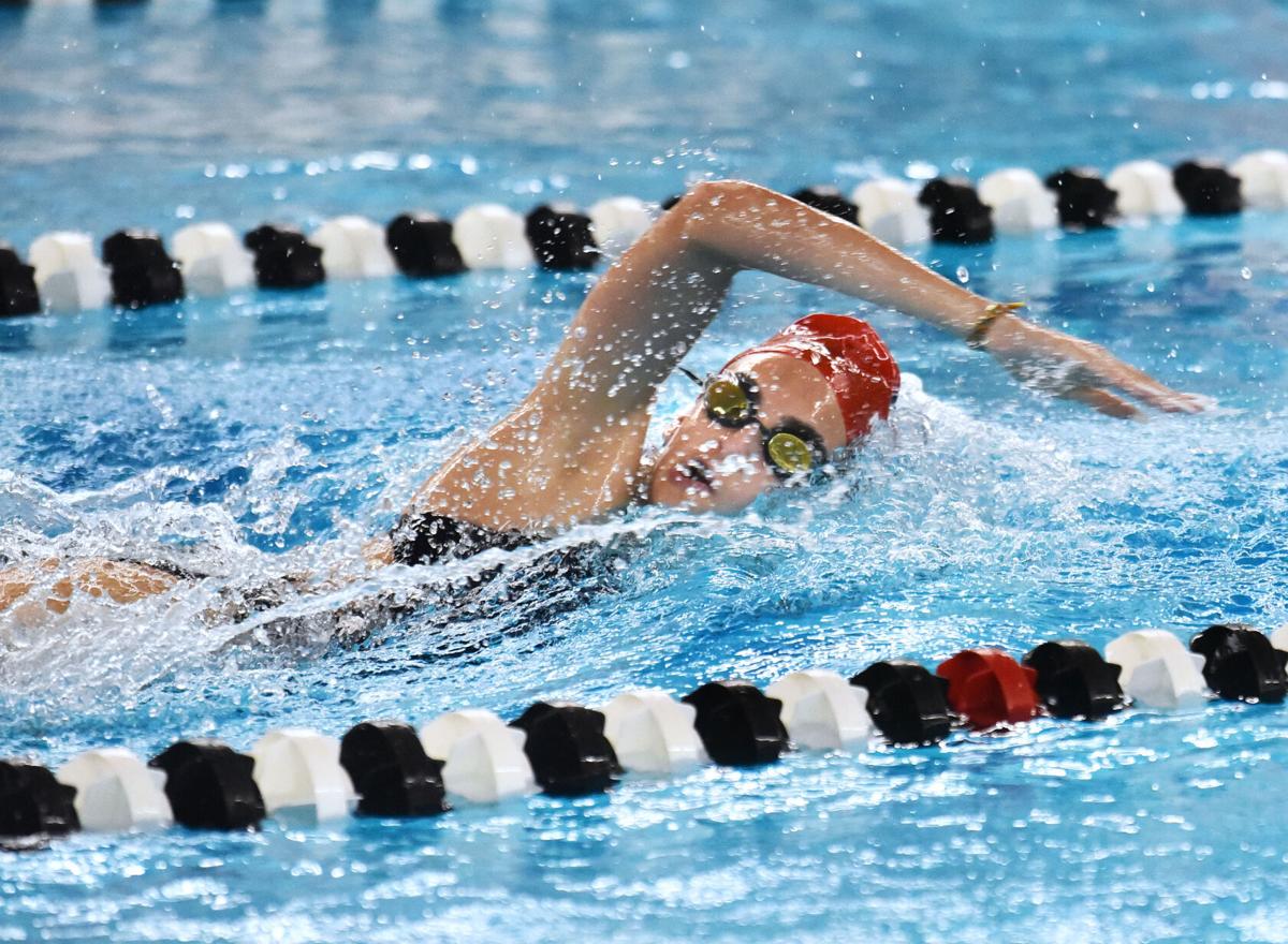 Andover against Central Catholic in swimming