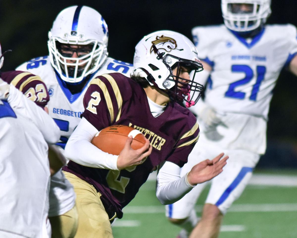 Whittier Tech. defeated Georgetown high 32-24 in football playoff action.