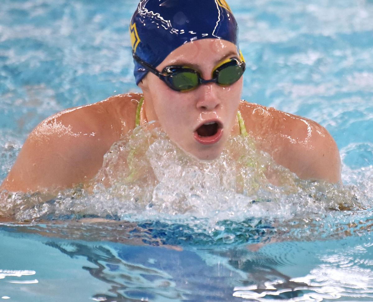 Andover against Central Catholic in swimming