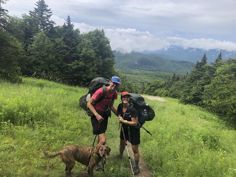 Hiking the long hotsell trail with a dog