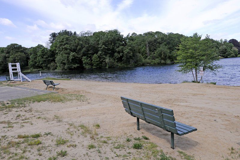Tons of sand dumped to expand beach at Haverhill's Plug Pond