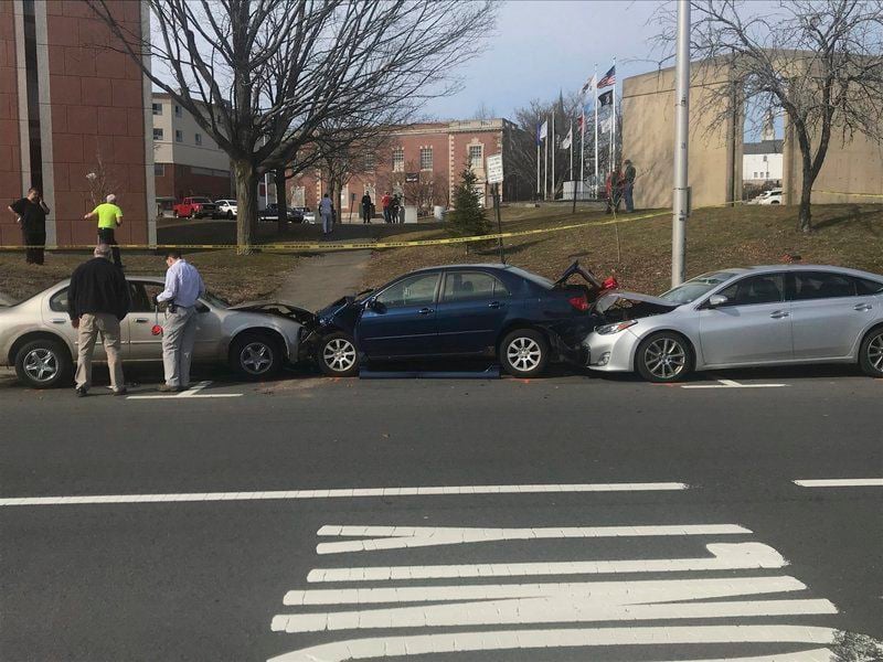 7car crash at GAR Park sends man, 60, to hospital Haverhill