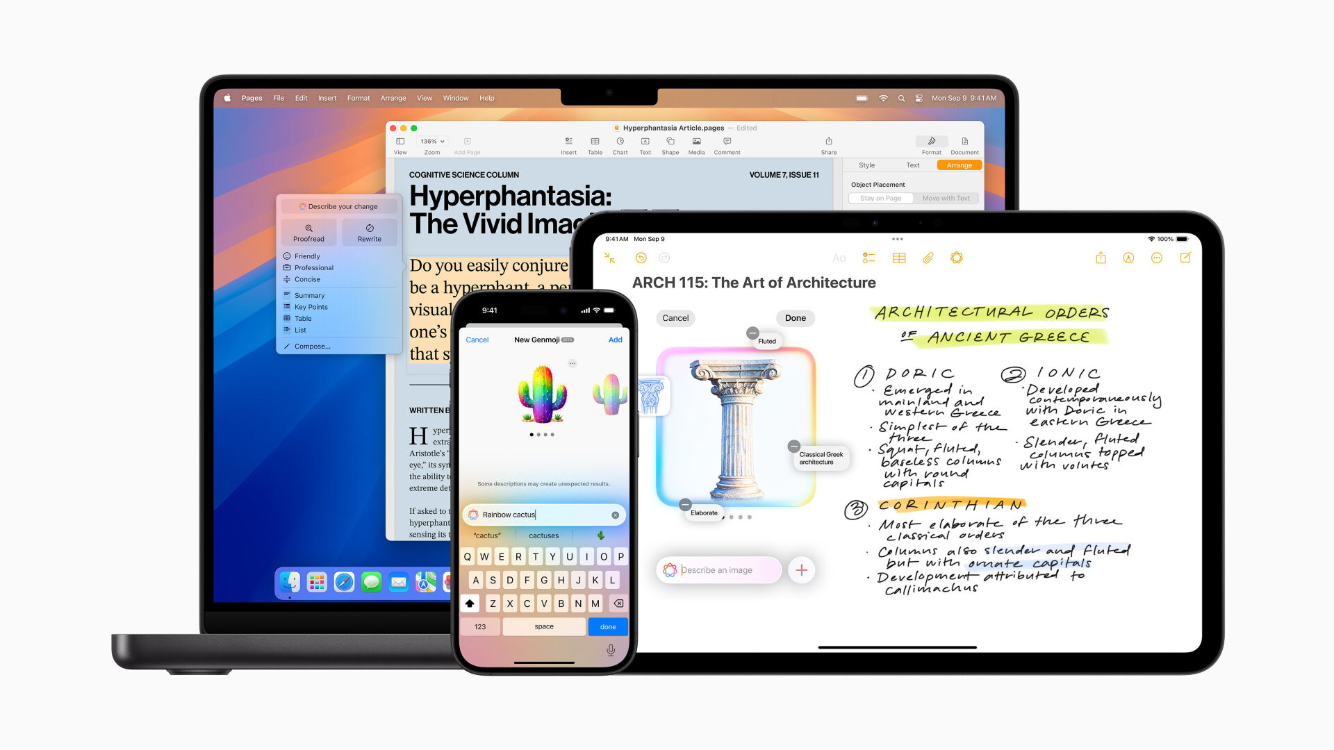 Apple Intelligence Now Features Image Playground, Genmoji, Writing ...