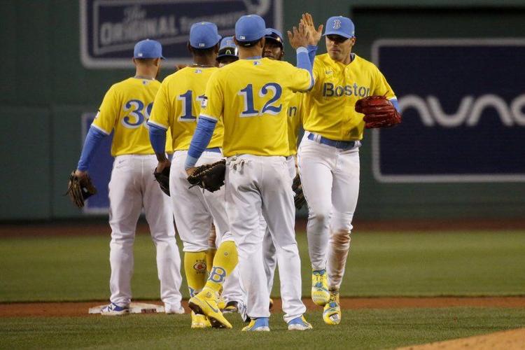 Why aren't Boston Red Sox wearing yellow uniforms on Marathon