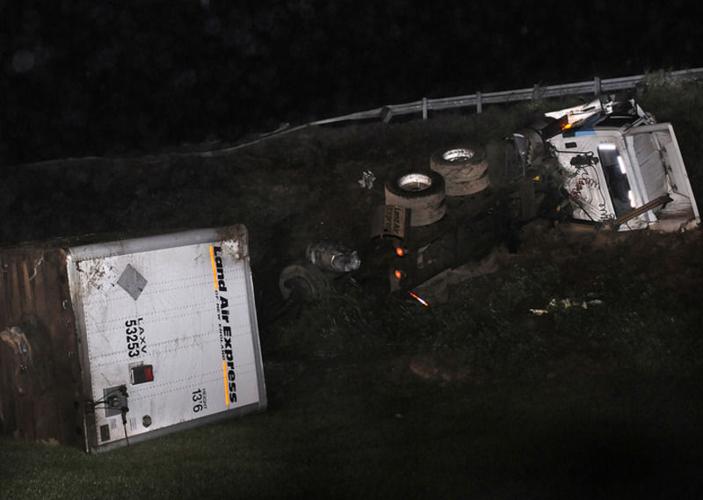 Crash leaves tractortrailer in pieces Local News