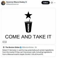 Healy, RFK Jr. war brewing over Dunkin'
