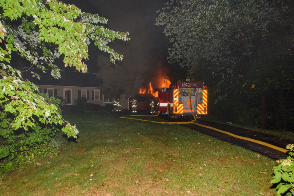 Six towns assist Derry in extinguishing garage fire New Hampshire