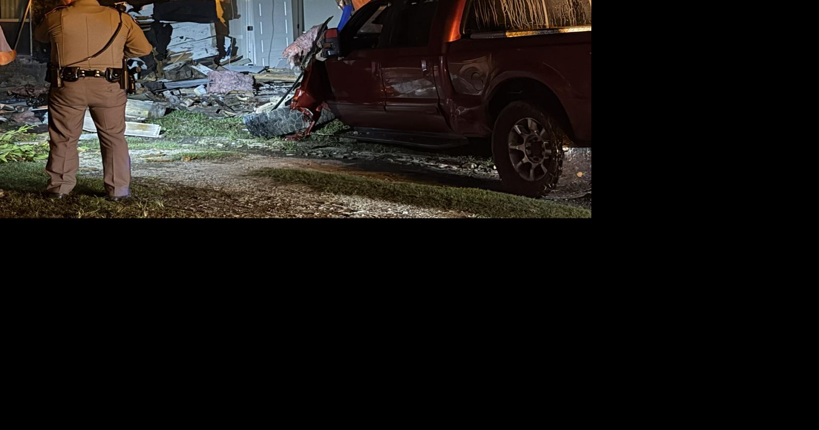 Truck Crashes Into Two Orange County Homes; Driver Flees Scene
