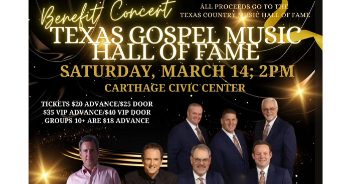 Save the Date: Texas Gospel Music Hall of Fame Benefit Concert Set for March 14