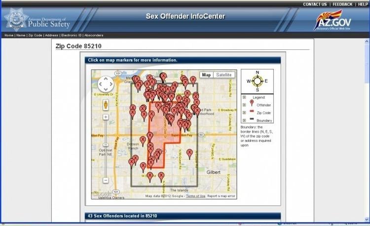 Map Shows Where Sex Offenders Live In Arizona Neighborhoods Public Safety