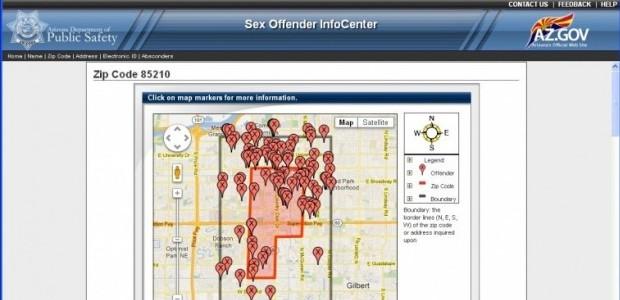 Sex Offender Registry Az Map Maping Resources