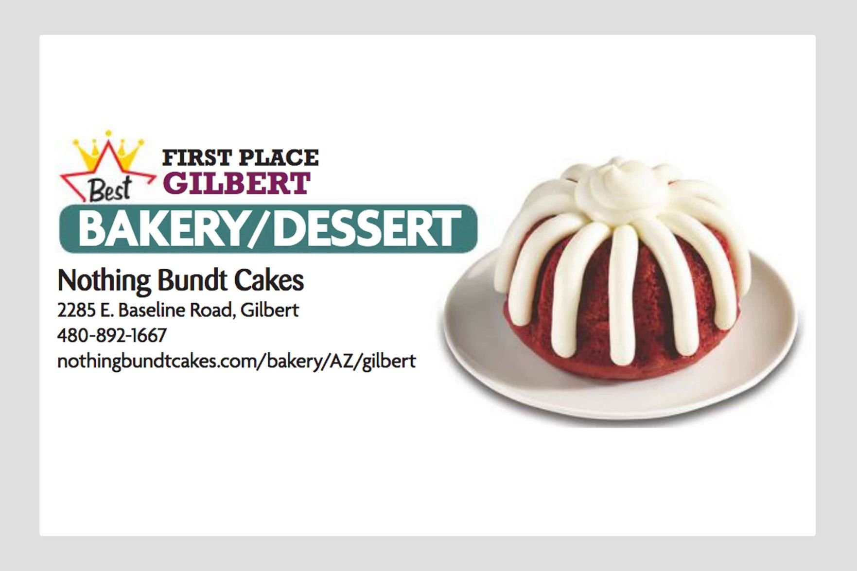 Nothing Bundt Cakes Delivery Menu | Order Online | 1039 Independence Blvd Virginia  Beach | Grubhub