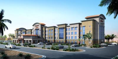 East Mesa Adding Hotel Apartments For Growing Potion Money A Rendering Shows The Mesa Residence Inn Which Will Open In September 2018