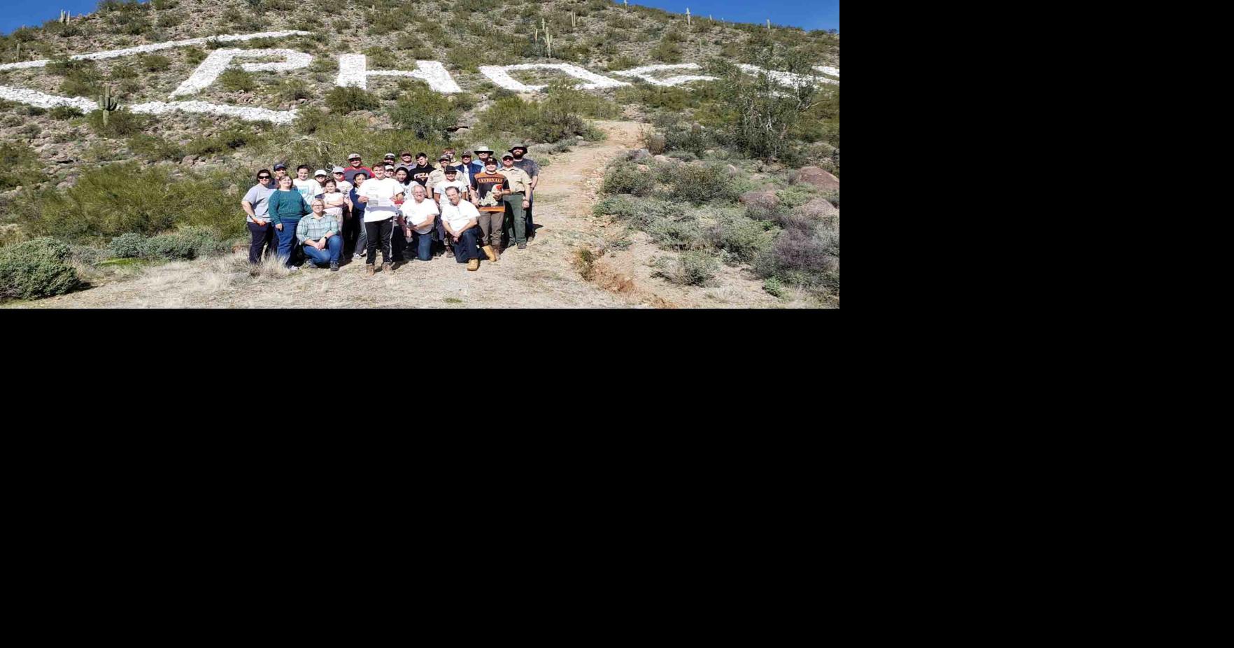 Scouts revive ‘Phoenix’ marker on Usery Mt. | Our Community ...