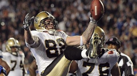 After missing New York Giants' run, Jeremy Shockey turns out Super with New  Orleans Saints – New York Daily News