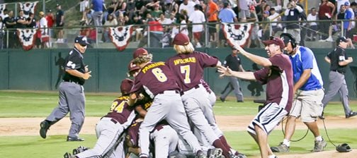 Cody Bellinger of the West team from Chandler, Arizona talks with