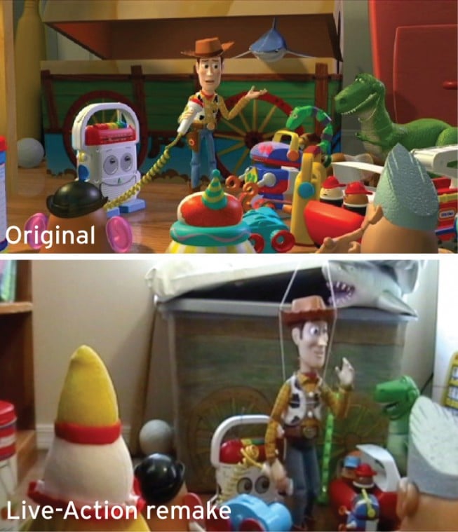 A real 'Toy Story': EV friends recreate flick shot-for ...