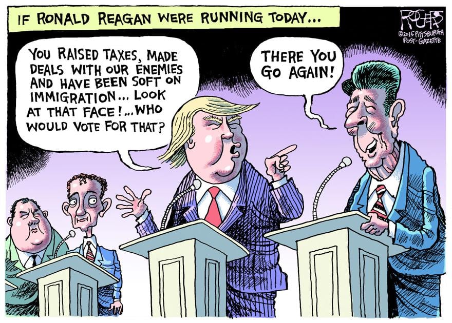 Editorial cartoon: Reagan Debate | Editorial Cartoons