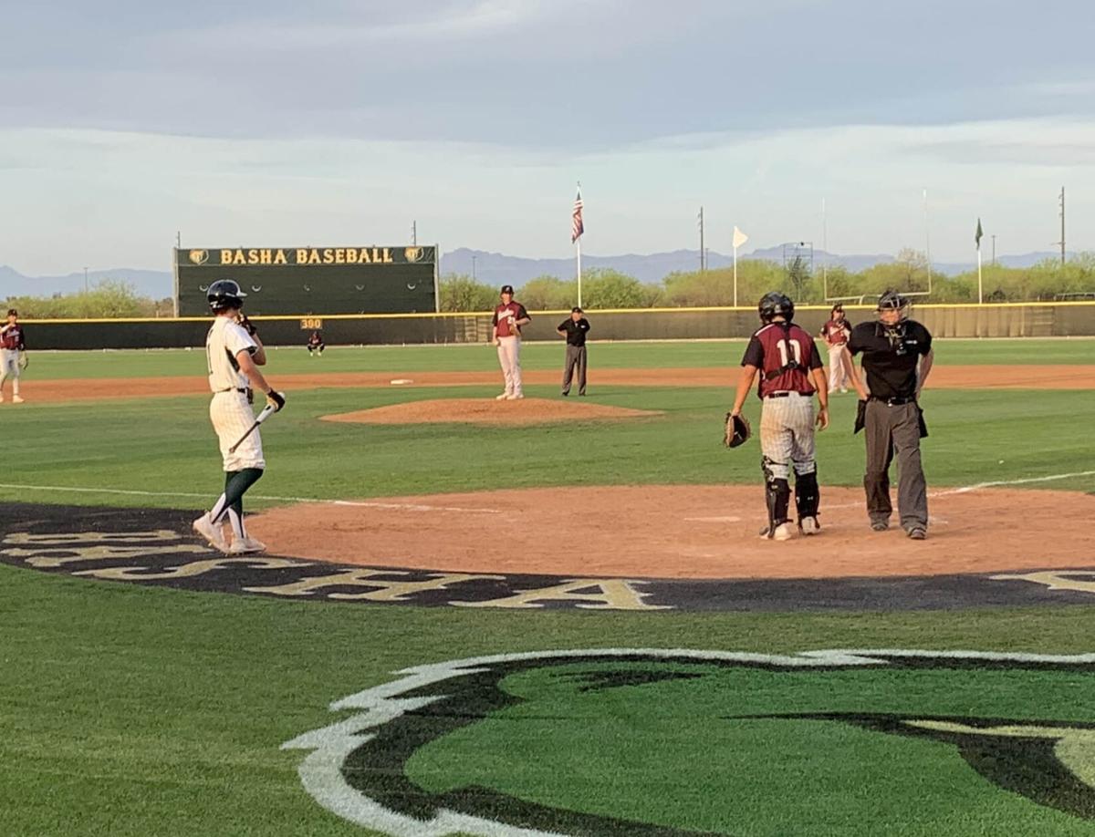 Hamilton Huskies starting pitcher Josh Tiedemann (8) during a 6A