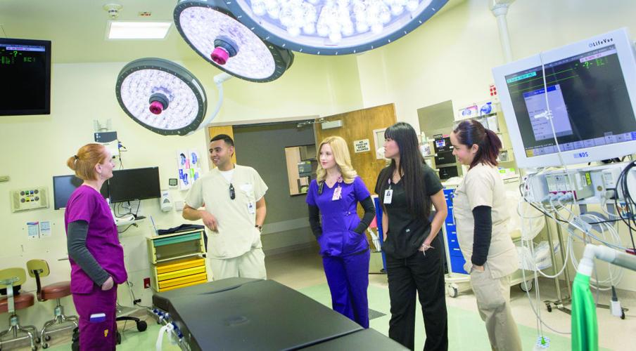 Color coded Banner Health employees don specific colors Arizona