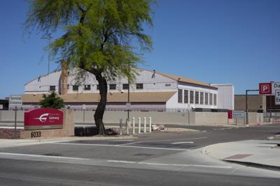 Phoenix-Mesa Gateway Airport plans to demolish the World War II-era aircraft hangar which is now cutoff from the flight line by the new redevelopment and expansion of gates 1A through 4 of the Charles L. Williams Terminal