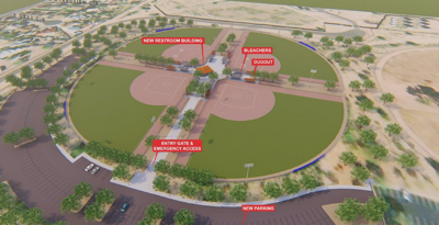 Shiloh Park Baseball Field Map Mesa Breaking Ground On Red Mountain Fields | News | Eastvalleytribune.com