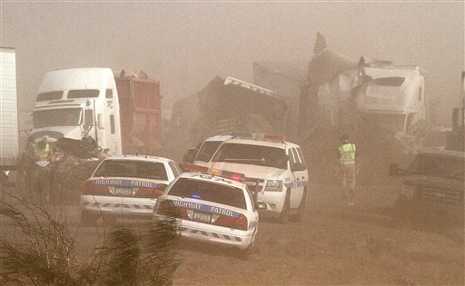 I 10 Reopened After Dust Storm Causes Huge Pileup East Valley Local News