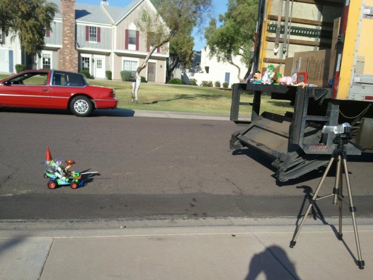 A real 'Toy Story' EV friends recreate flick shotforshot, in live