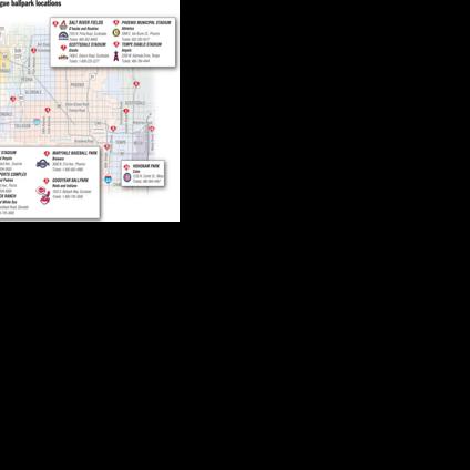 Valley Spring Training Stadium Map | Cactus League | eastvalleytribune.com