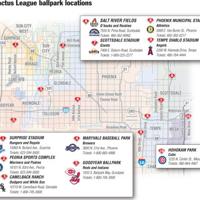 Valley Spring Training Stadium Map | Cactus League | eastvalleytribune.com