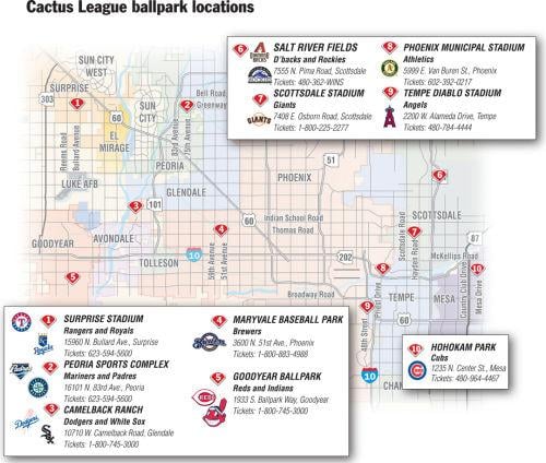 Cactus League Map