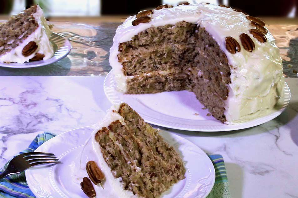 Beautiful Low-FODMAP Hummingbird Cake Recipe; Gluten-free, Dairy-free |  Rachel Pauls Food