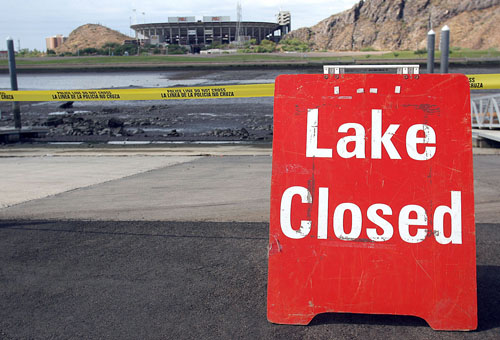 Photos: Tempe Town Lake drained | Photos & Video | eastvalleytribune.com