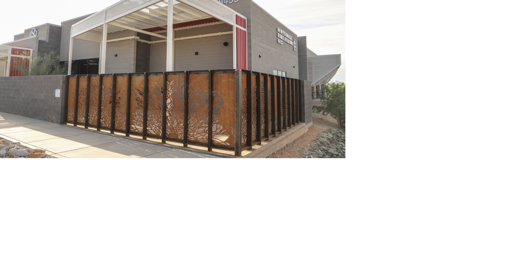 New art-fronted fire station opens