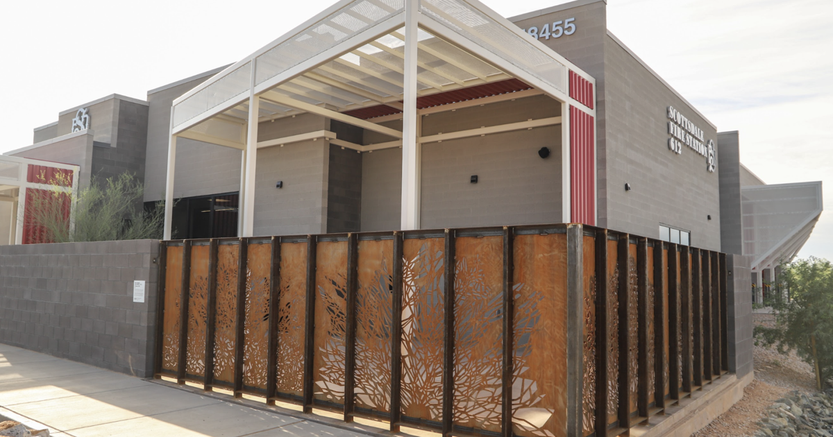 New art-fronted fire station opens