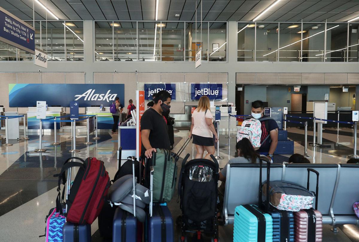Airport with masks