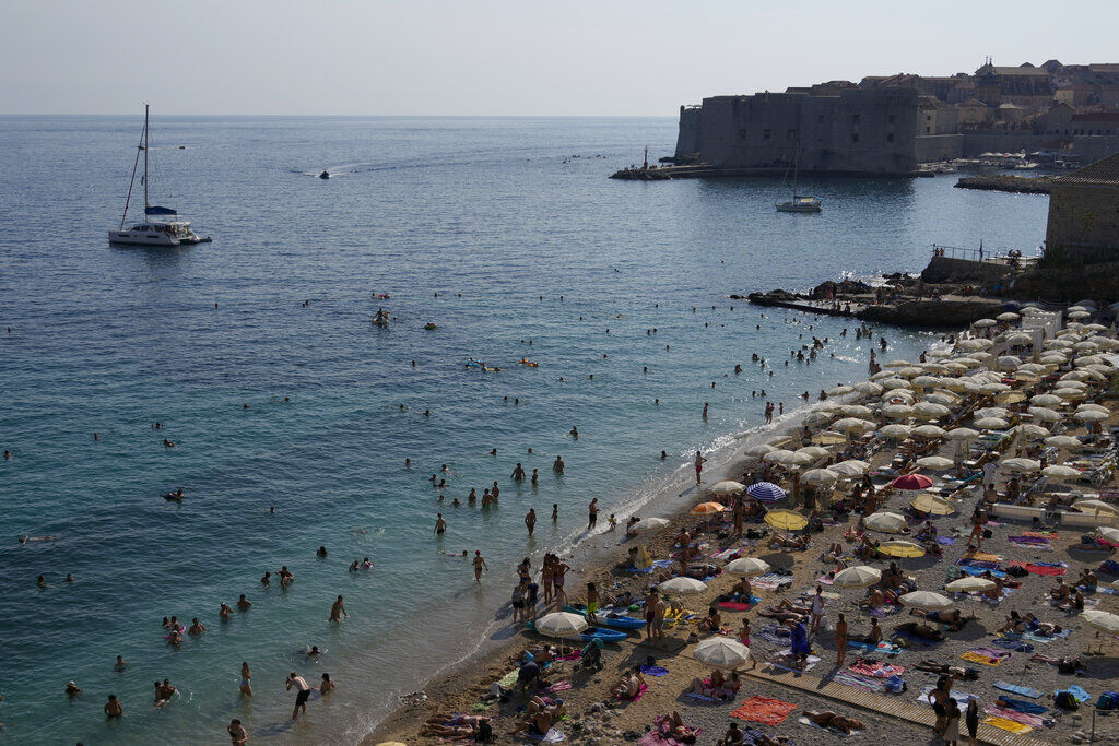 Virus Outbreak Croatia Tourism