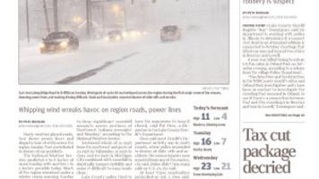The Times of Northwest Indiana named to Top Ten Front Pages
