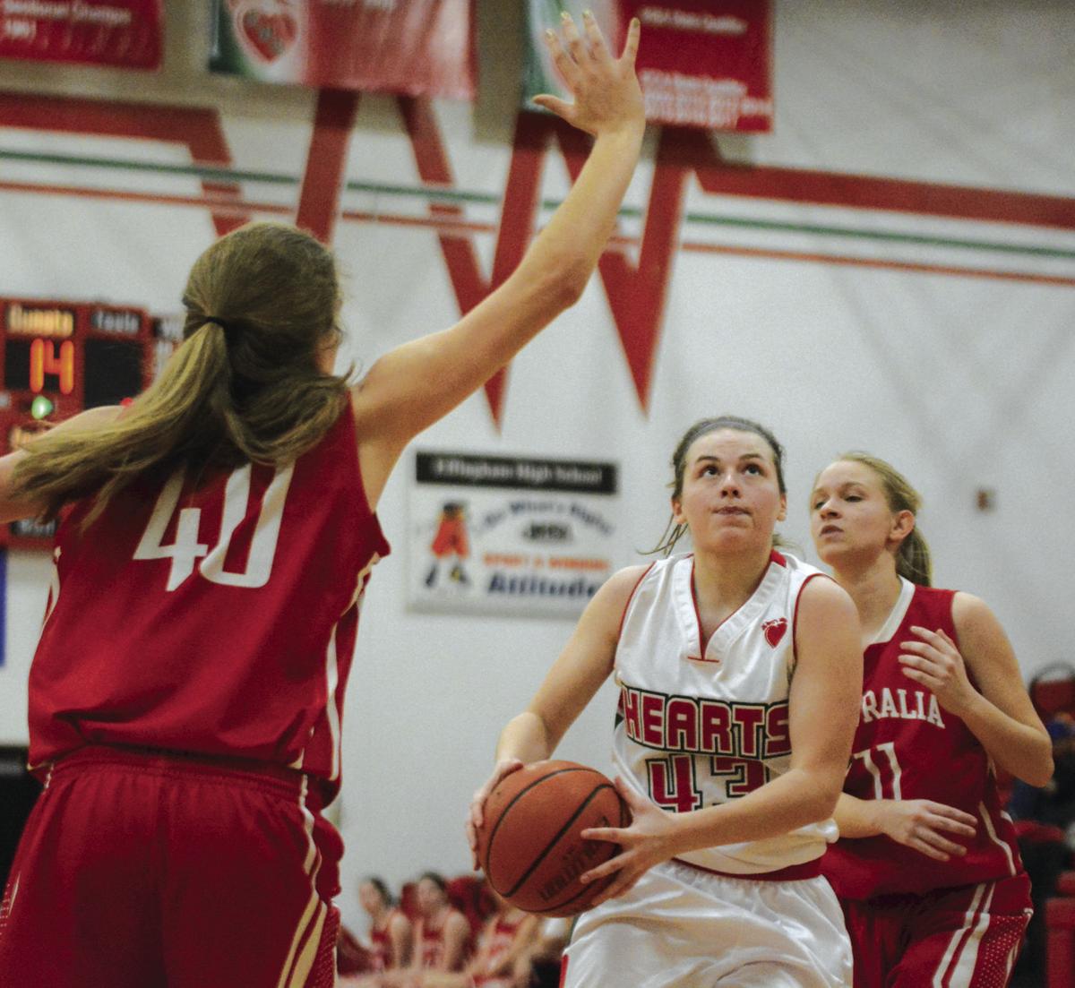 Girls Basketball On Fire Flaming Hearts Crush Centralia 62 16