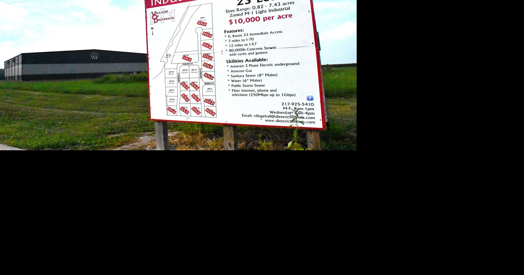 Dieterich Oks TIF money for curb access for new business coming to industrial park