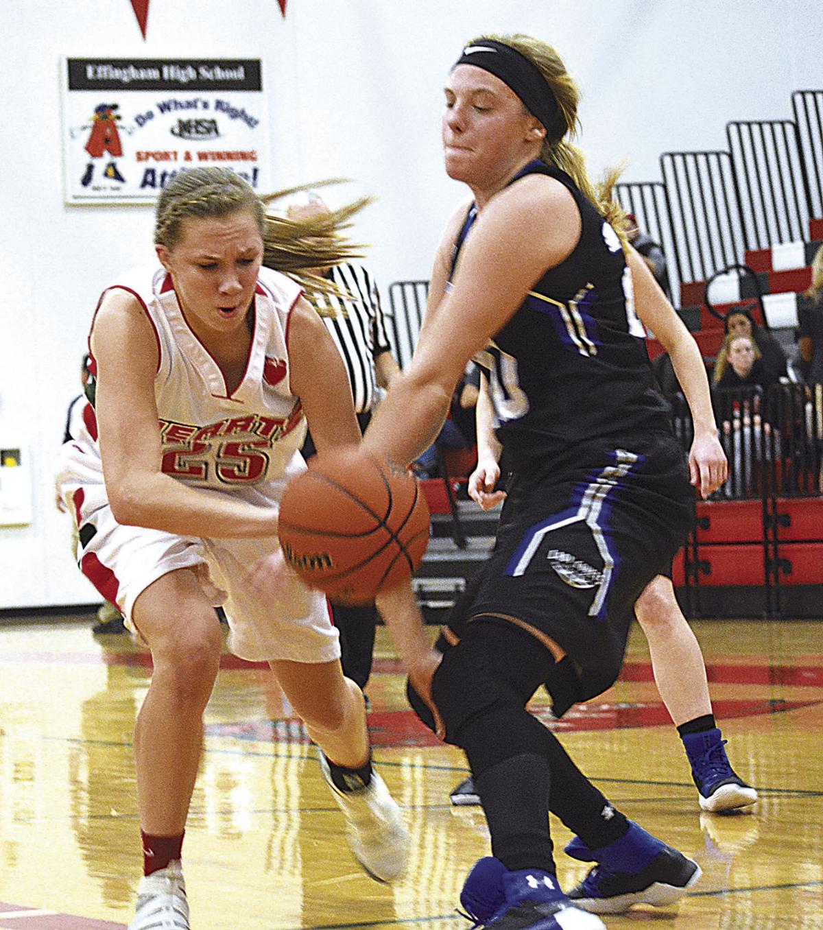 Girls Basketball Cruise Control Effingham Rolls Past Greenville