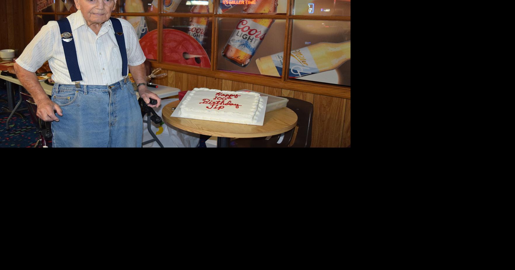 Hubert Carlen celebrates his 100th birthday at bowling alley Local