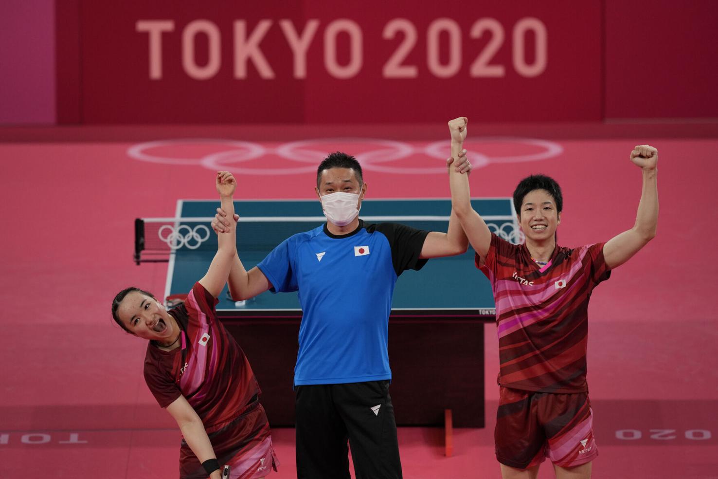 Japan upsets China in table tennis; more highlights from Monday