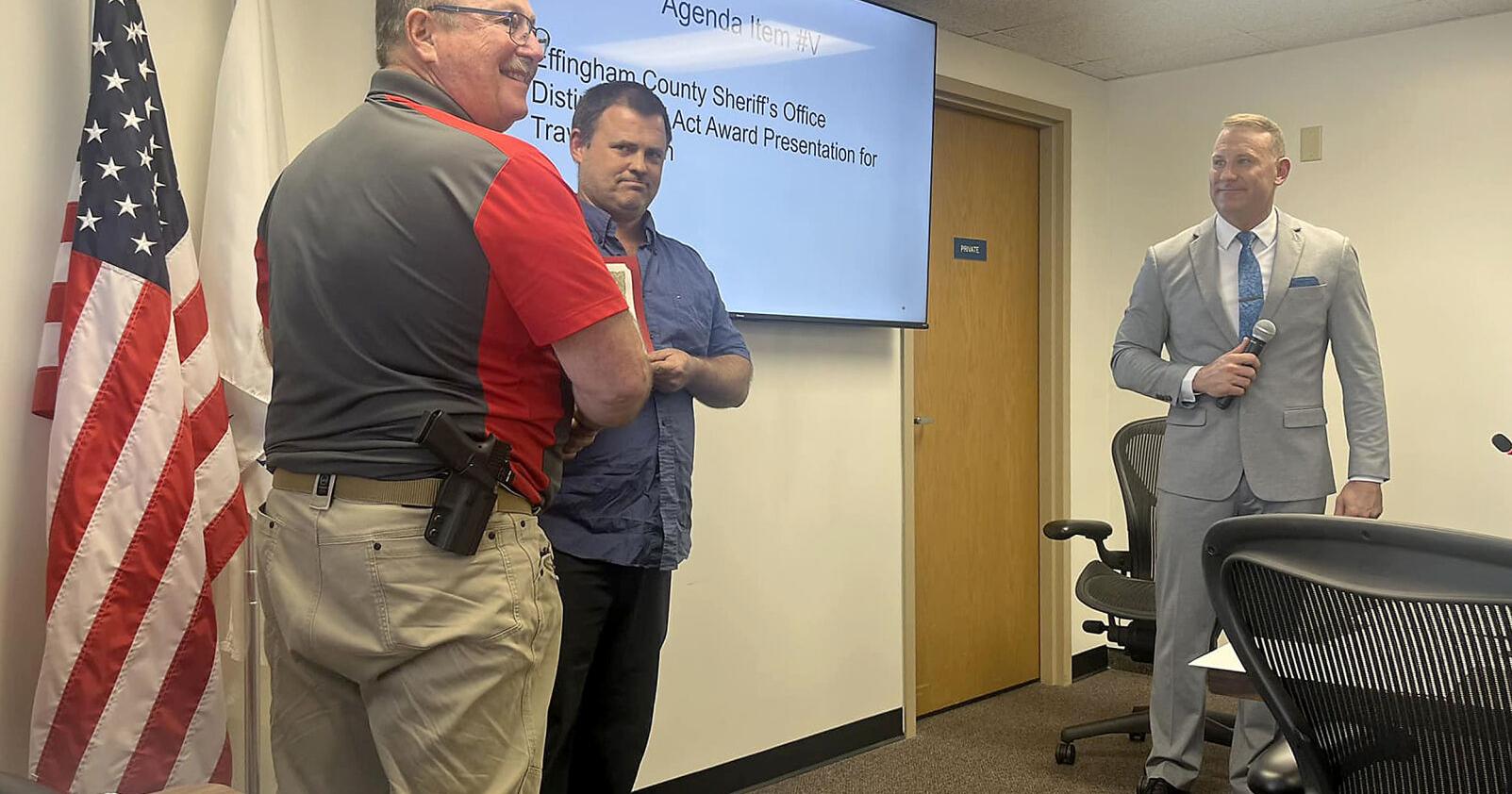 Effingham County Board hears about resident's heroic actions | Local News - Vimarsana News