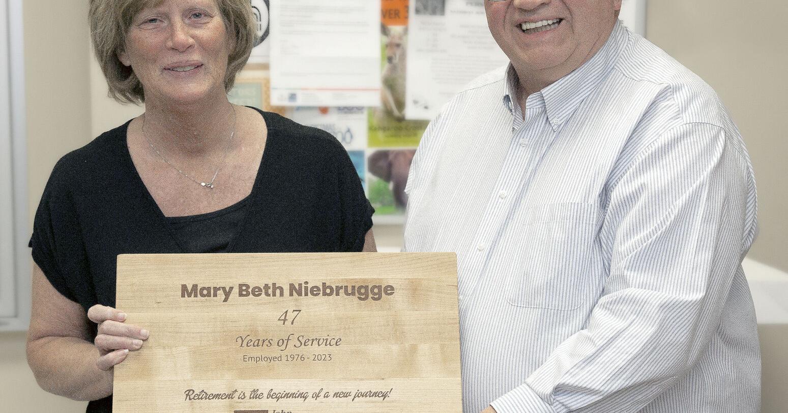 Mary Beth Niebrugge retires from John Boos & Co. - Vimarsana News