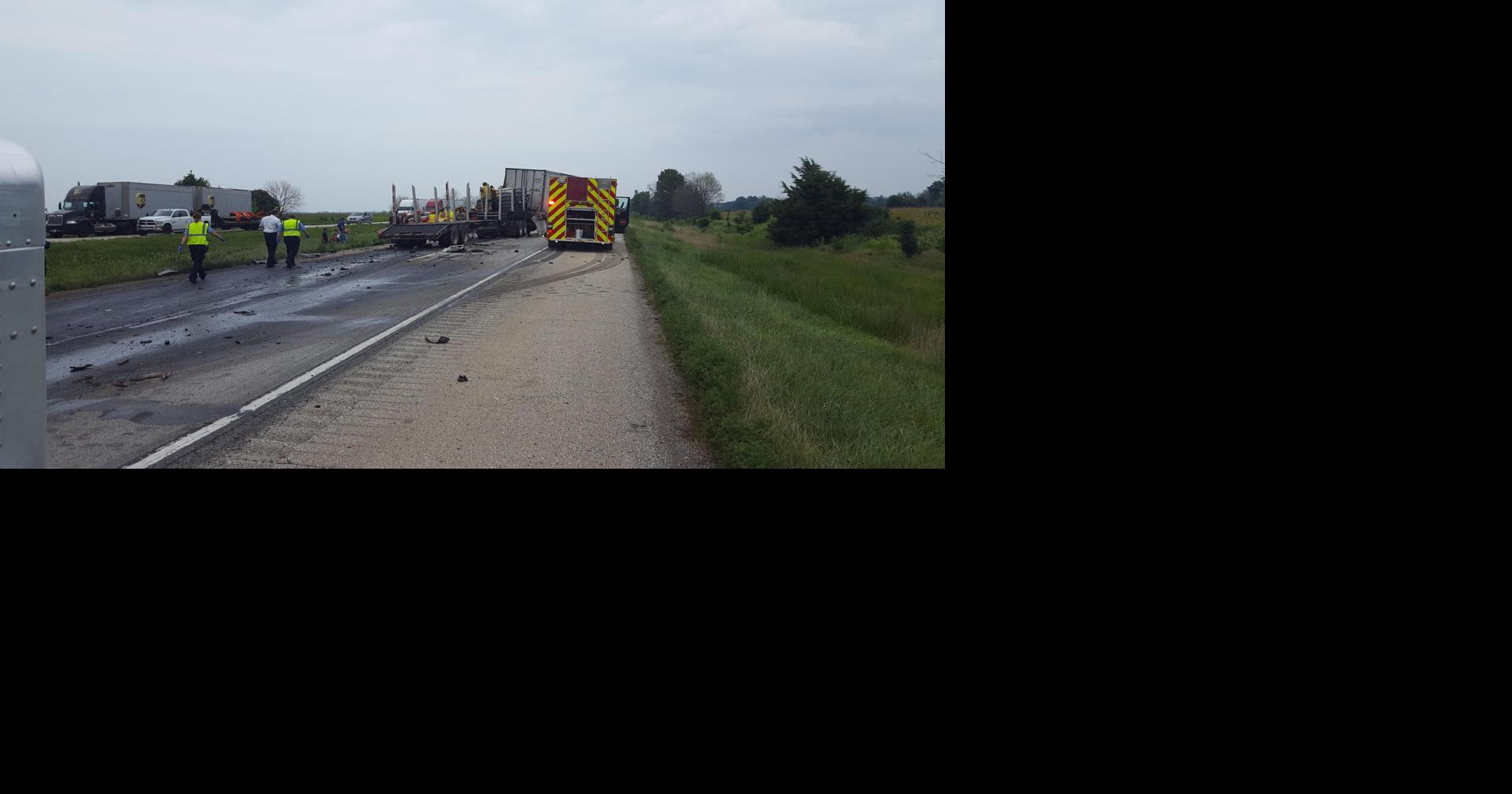 UPDATE: Both lanes of I-70 closed; Two semi trucks crash on I-70 ...